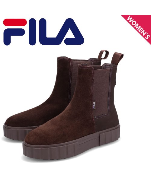 FILA フィラ サイドゴアブーツ サンドブラスト チェルシー レディース SAND BLAST CHELSEA ブラウン WFW22054－222