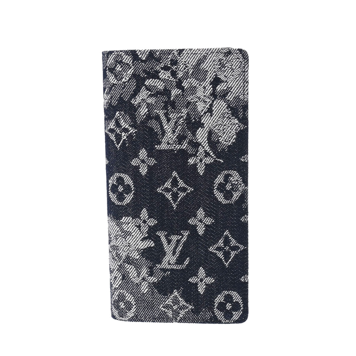 LOUIS VUITTON ルイヴィトン モノグラム ブラザ NM  ネイビー M80032 メンズ モノグラムタペストリー 長財布 新同 中古 