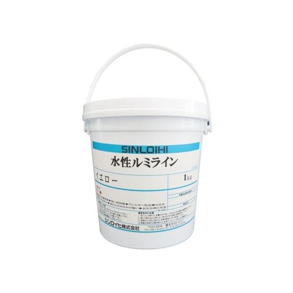 シンロイヒ 水性ルミライン 1kg レッド FC633HS-8186467