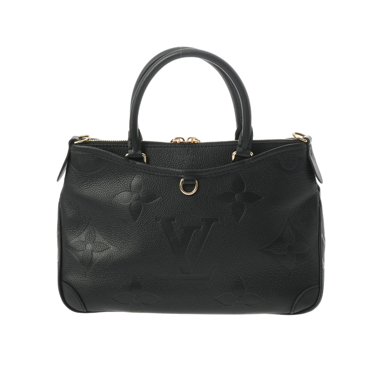 LOUIS VUITTON ルイヴィトン モノグラムアンプラント トリアノン PM 2WAY ノワール M46488 レディース レザー ハンドバッグ Aランク 中古 