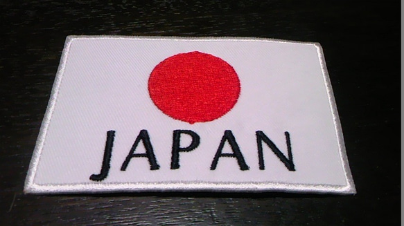 スポーツ国際競技・オリンピック/ジャパン日本国旗日の丸刺繍ワッペンLサイズa