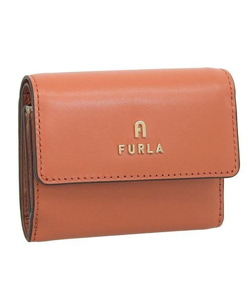 FURLA フルラ CAMELIA S COMPACT WALLET カメリア 三つ折り 財布 レザー Sサイズ