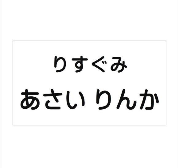 *♡【6×13cm 1枚分】縫い付けタイプ・ゼッケン・ホワイト・体操服