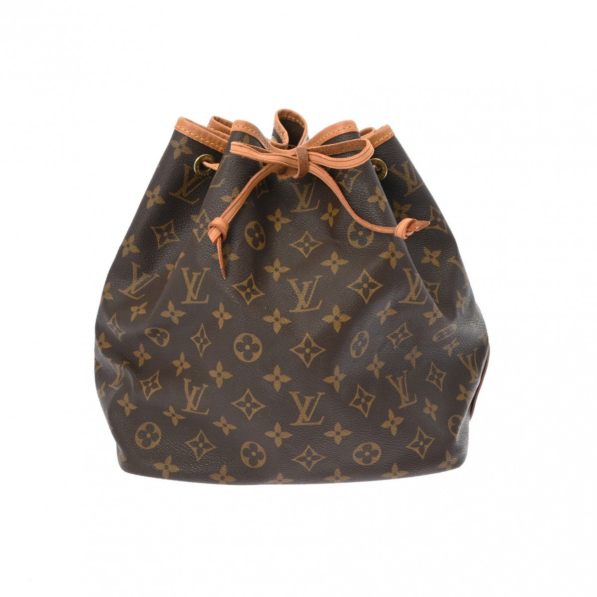 LOUIS VUITTON ルイヴィトン モノグラム プチノエ ブラウン M42226 レディース モノグラムキャンバス ショルダーバッグ Bランク 中古 