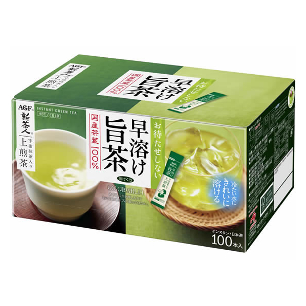 味の素ＡＧＦ 新茶人 早溶け旨茶 宇治抹茶入上煎茶スティック100本 F817147-14692