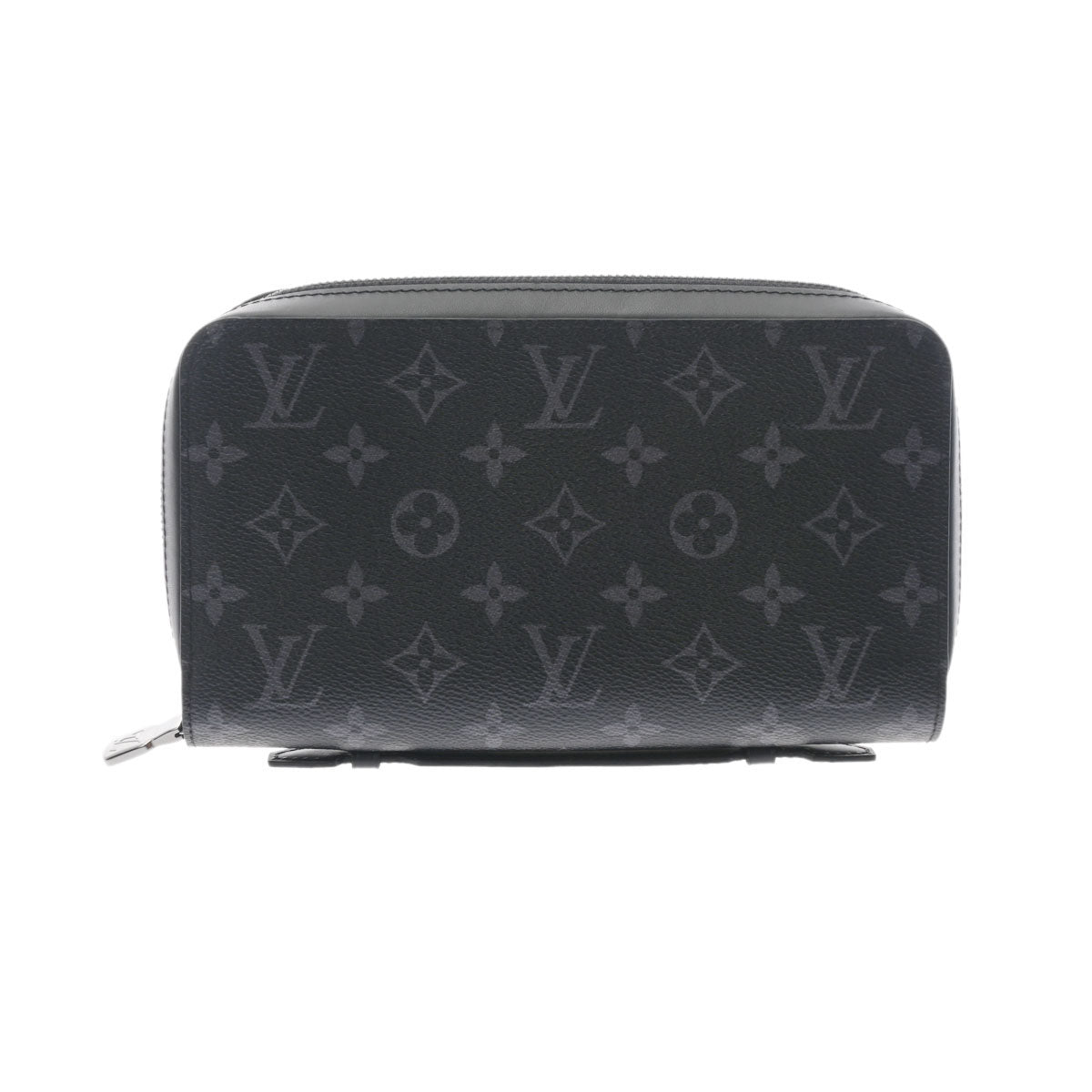 LOUIS VUITTON ルイヴィトン モノグラム エクリプス ジッピー XL 黒/グレー M61698 メンズ モノグラムエクリプスキャンバス 長財布 Aランク 中古 