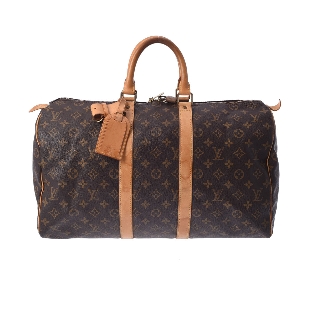 LOUIS VUITTON ルイヴィトン モノグラム キーポル 45 ブラウン M41428 ユニセックス モノグラムキャンバス ボストンバッグ Bランク 中古 