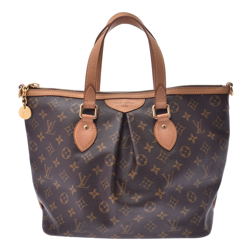 LOUIS VUITTON ルイヴィトンパレルモPM 2WAY  モノグラム ブラウン ユニセックス モノグラムキャンバス ショルダーバッグ M40145  中古