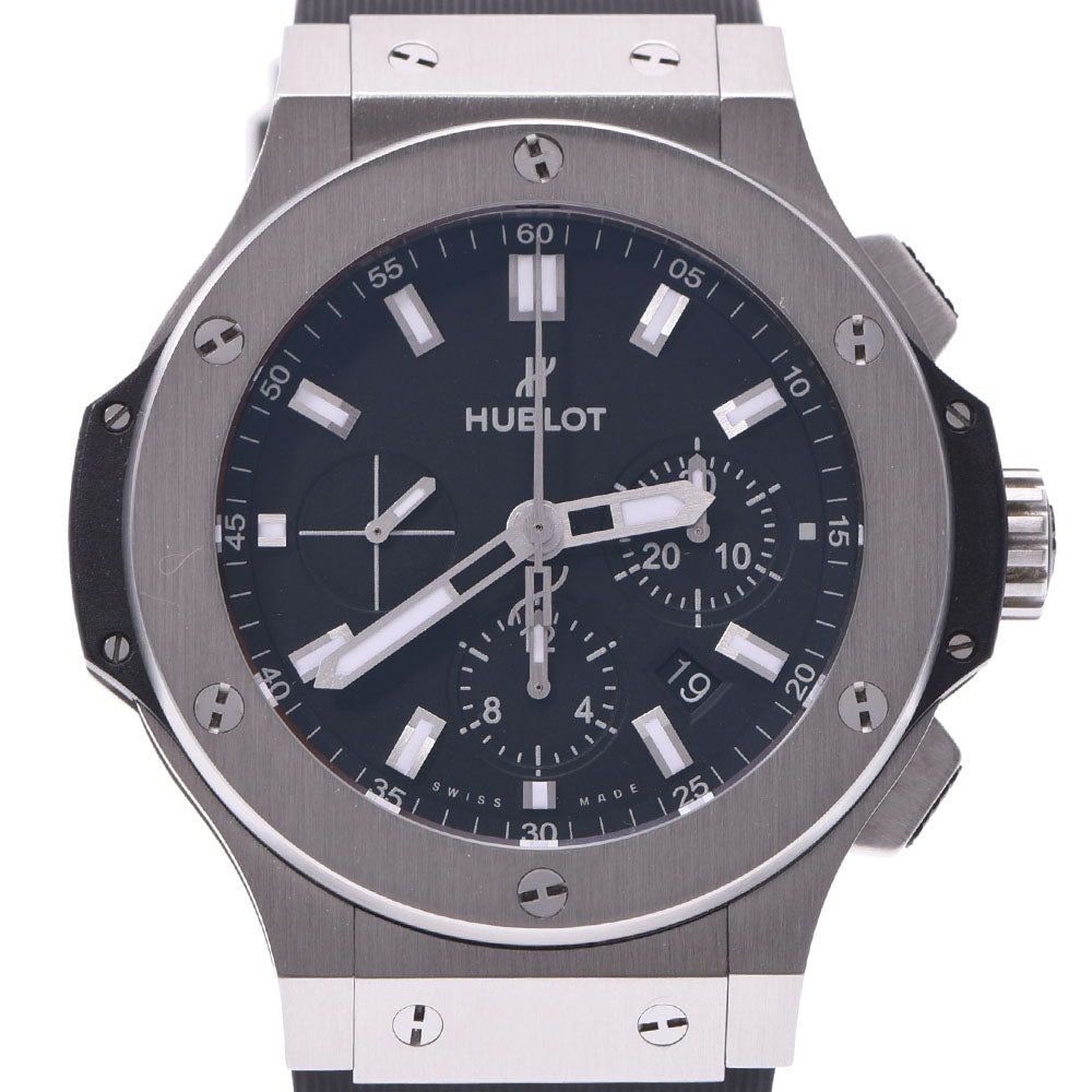 HUBLOT ウブロ ビッグバン 裏スケ 301.SX.1170.RX メンズ SS/ラバー 腕時計 自動巻き 黒文字盤 Aランク 中古 