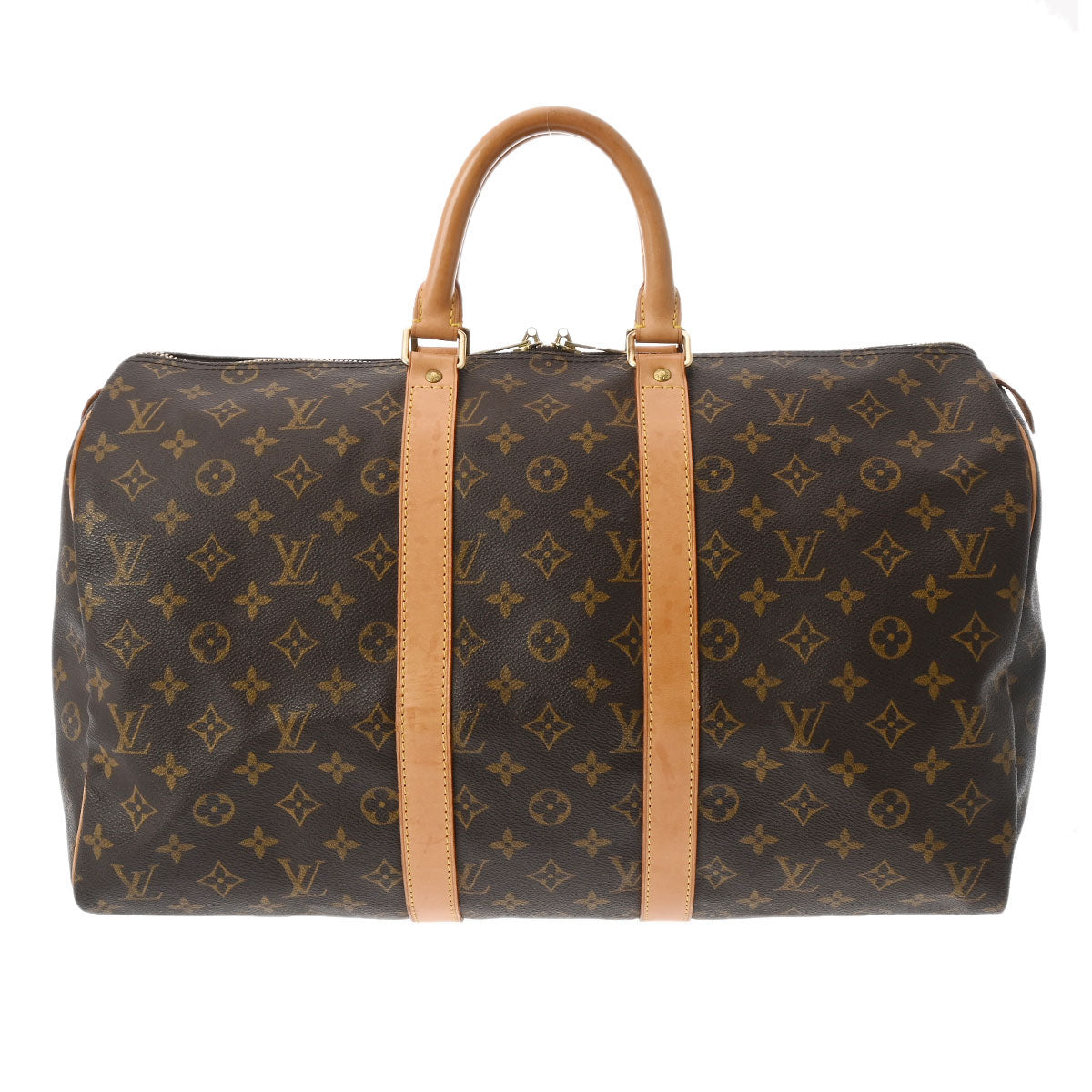 LOUIS VUITTON ルイヴィトン モノグラム キーポル 45 ブラウン M41428 ユニセックス モノグラムキャンバス ボストンバッグ Bランク 中古 