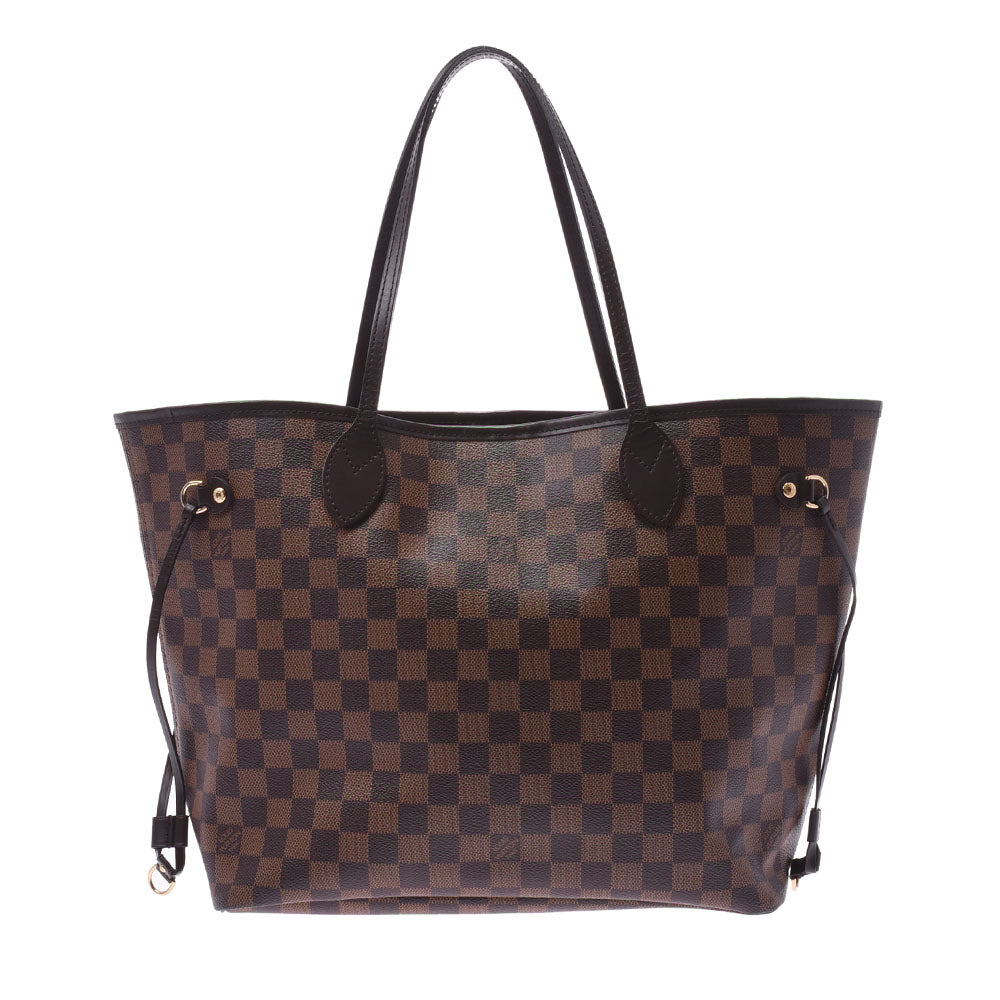 LOUIS VUITTON ルイヴィトン ダミエ ネヴァーフルMM ブラウン N51105 ユニセックス ダミエキャンバス トートバッグ ABランク 中古 