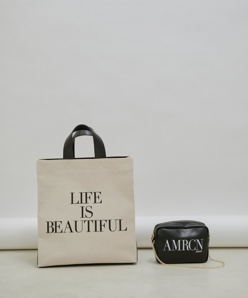 【a for SALON】別注MATCHING BAG/トート＆ミニショルダーセット