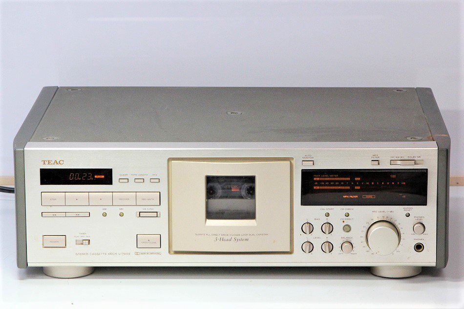 TEAC ティアック V-7000 3HEAD カセットデッキ 【中古整備品】