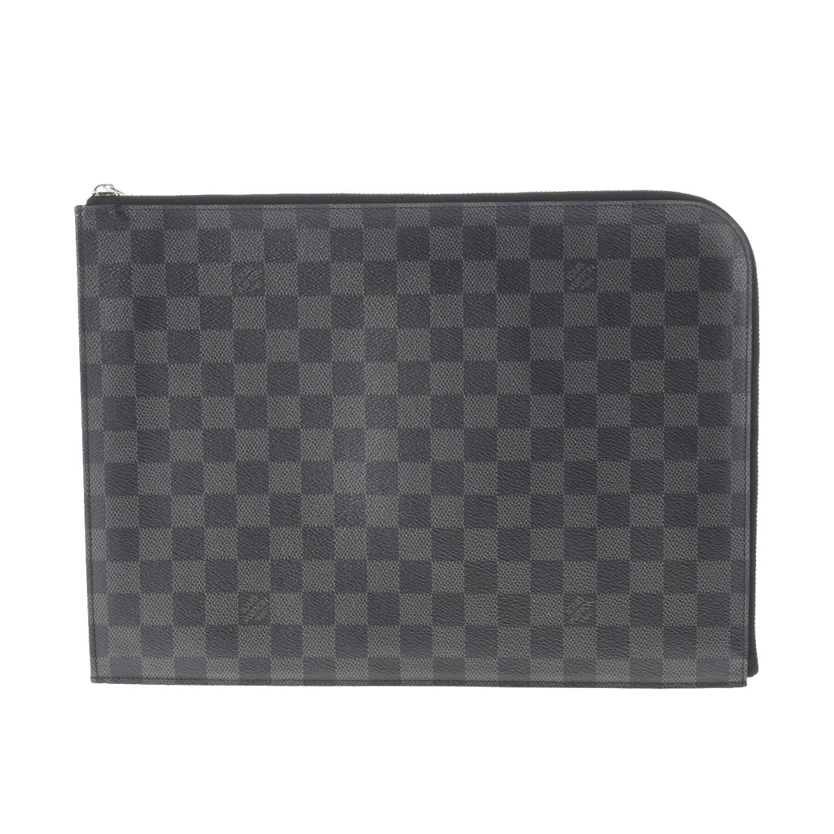 LOUIS VUITTON ルイヴィトン ダミエグラフィット ポシェットジュール GM 黒/グレー N61232 メンズ ダミエグラフィットキャンバス クラッチバッグ ABランク 中古 