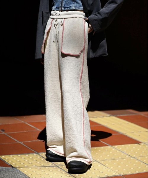 【irojikake/イロジカケ】Reversible sweat pants