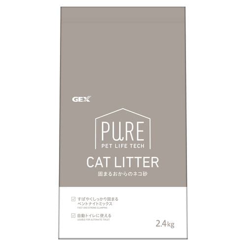 ジェックス PURE 固まるおからのネコ砂 2.4kg