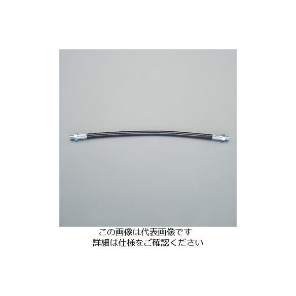 エスコ 1/8”x450mm グリースポンプ用フレキホース EA683MG-102 1セット(10個)（直送品）