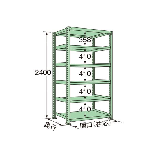 扶桑金属工業 中量ラック MG2412M06T（直送品）