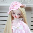 BJD 1/3 1/4  1/6人形 ドール用ウィッグ カツラ 耐熱 ハンドメイドzxww-342