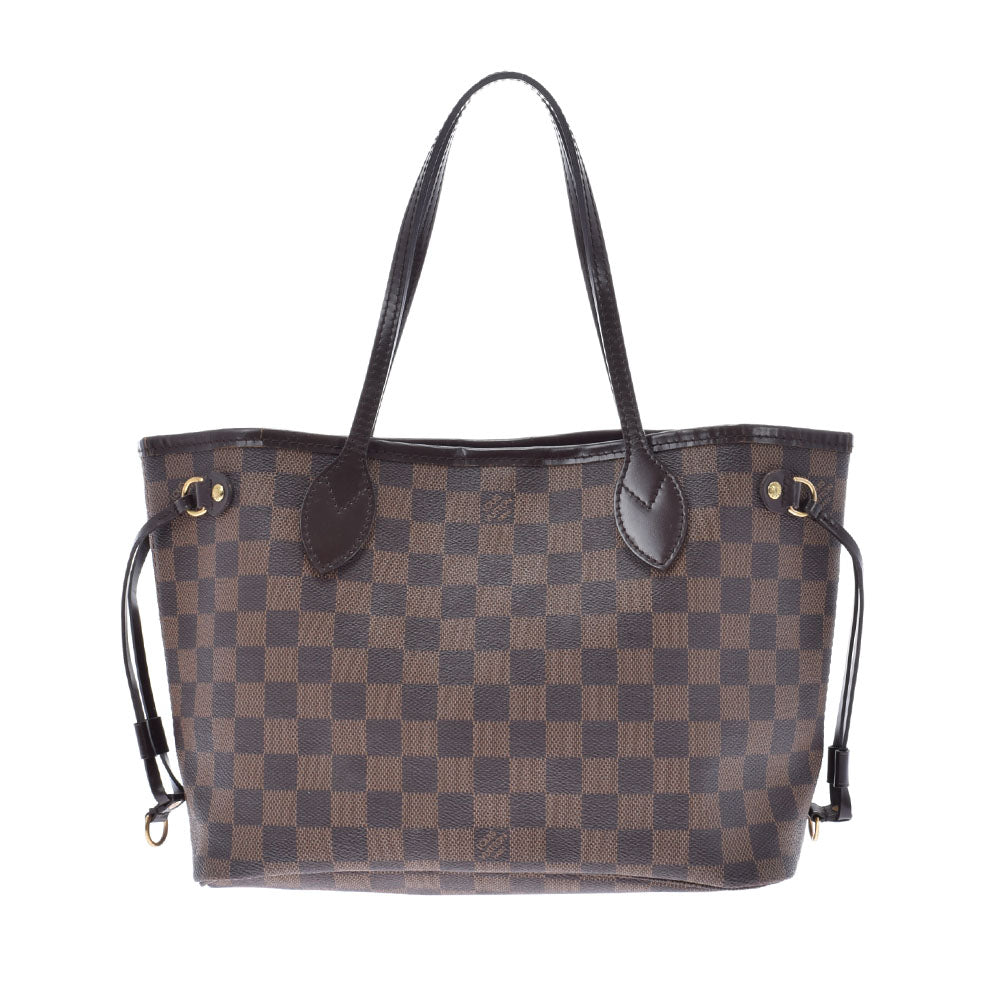 LOUIS VUITTON ルイヴィトン ダミエ ネヴァーフル PM ブラウン N51109 レディース ダミエキャンバス ハンドバッグ Bランク 中古 