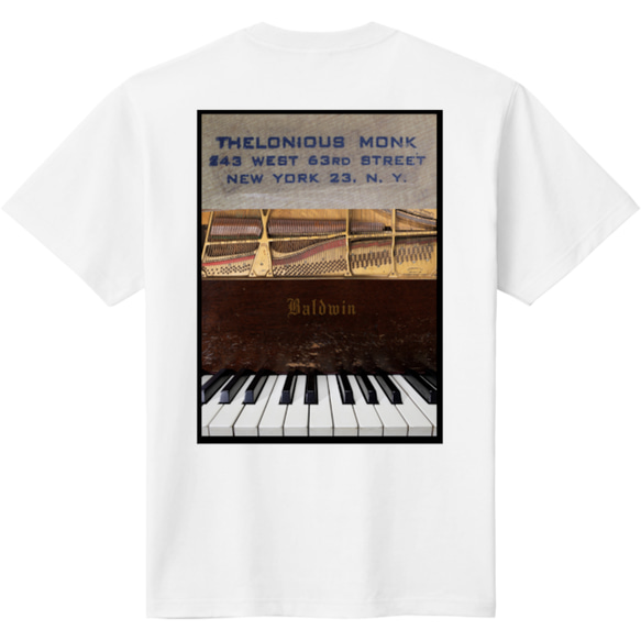 [JAZZ]JAZZ 「Monk’s piano」両面Tシャツ