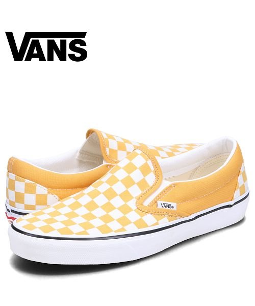 VANS ヴァンズ スリッポン クラシック スニーカー メンズ バンズ CLASSIC SLIP－ON イエロー VN000BVZLSV