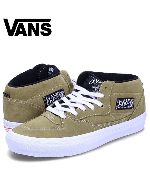 VANS ヴァンズ スケート ハーフキャブ スニーカー メンズ バンズ SKATE HALF CAB オリーブ VN0A5FCDCUQ