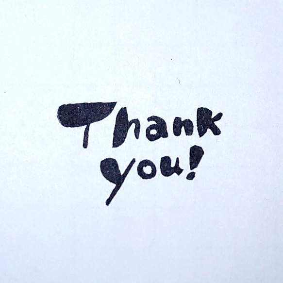 消しゴムはんこ「thank you④」 - interstatepkg.com