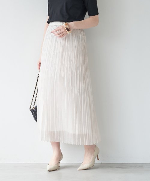 random pleats skirt