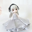 プリンセスレース_シルバー_プリンセスドレス【ねんどろいどwoman,girl,オビツ11サイズ】