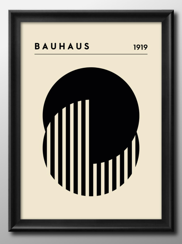 15043■ポスター アート 絵画『バウハウス　BAUHAUS』北欧 A3 イラスト デザイン マット紙