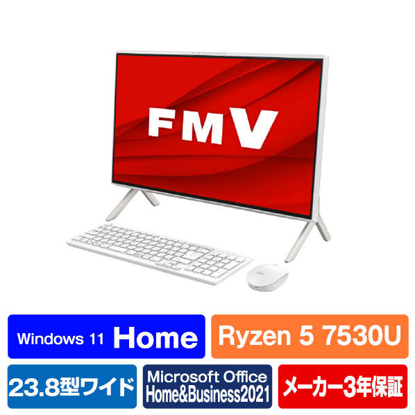 【お歳暮】富士通 一体型デスクトップパソコン e angle select ESPRIMO ホワイト FMVF60H3WE