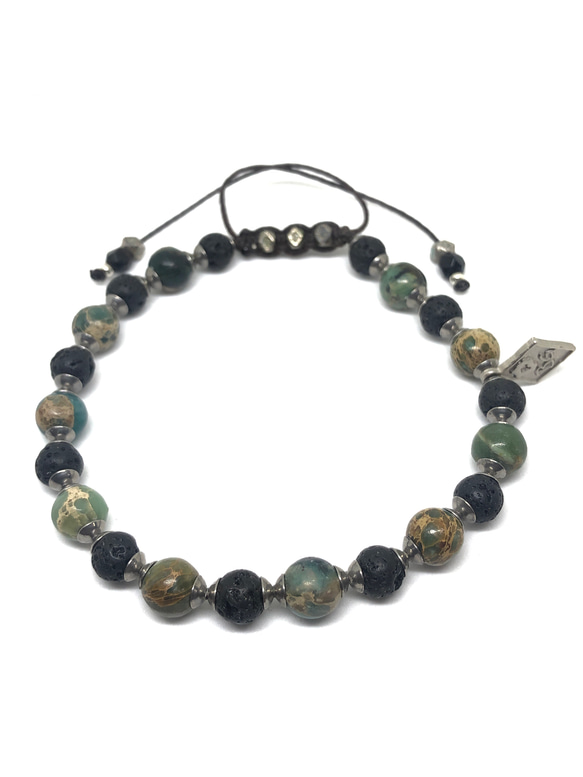 【BG】Natural stone bracelet 〈BG20B0007〉メンズブレスレット