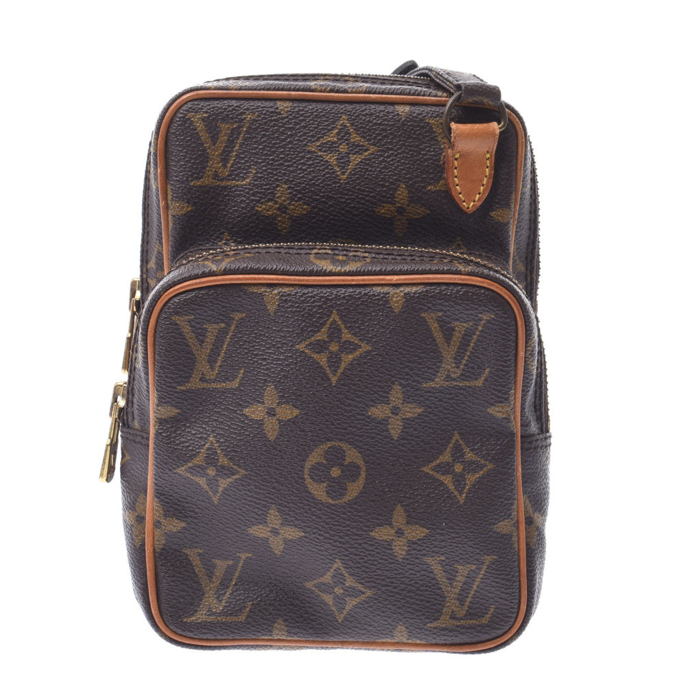 LOUIS VUITTON ルイヴィトン モノグラム ミニアマゾン ブラウン M45238 ユニセックス モノグラムキャンバス ショルダーバッグ Bランク 中古 