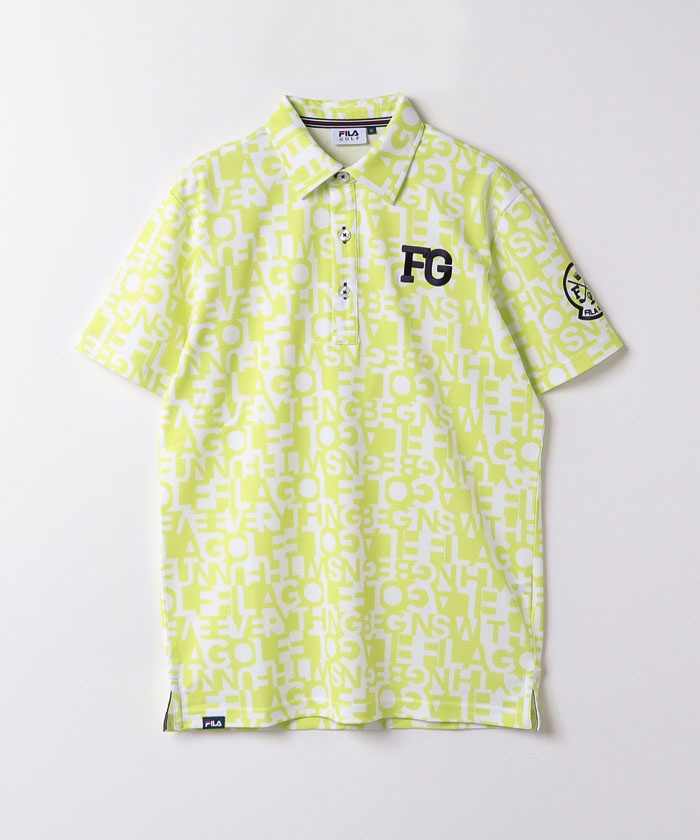 フィラゴルフ（メンズ）/FILA GOLF　タイポ系プリント半袖シャツ