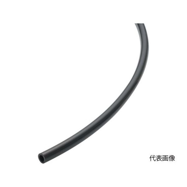 日本ピスコ フッ素樹脂(PFA)チューブ ブラック 12×9 5M SFT1290-5-B 1巻 65-2638-53（直送品）