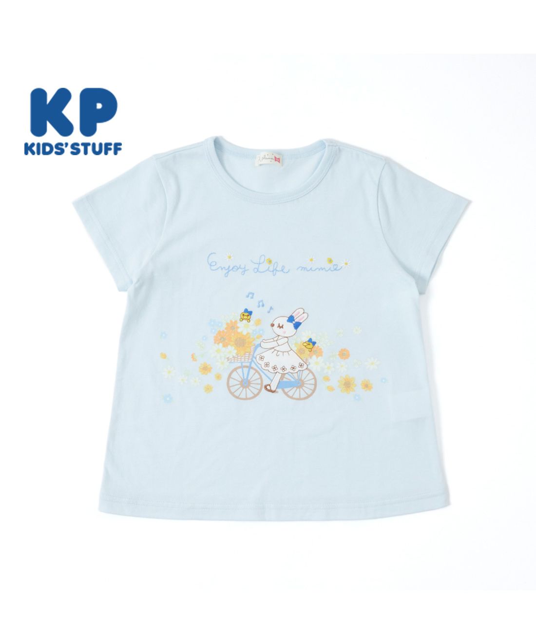 ケーピー/KP(ケーピー)【日本製】自転車mimiちゃんの半袖Tシャツ(140)