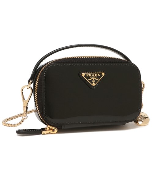 プラダ ポーチ ミニポーチ トライアングルロゴ ブラック レディース PRADA 1NR025 069 F03KJ