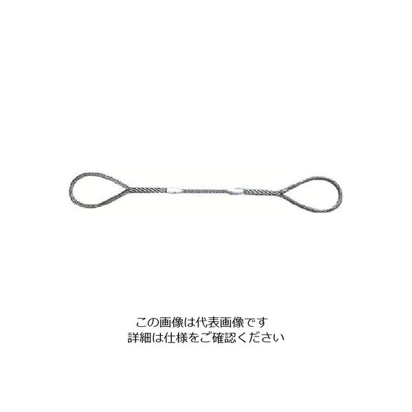 日興製綱 ニッコウ Wスリング(裸) 全長1.5m スリング径18mm W18-1.5H 1セット(10本) 815-7442（直送品）