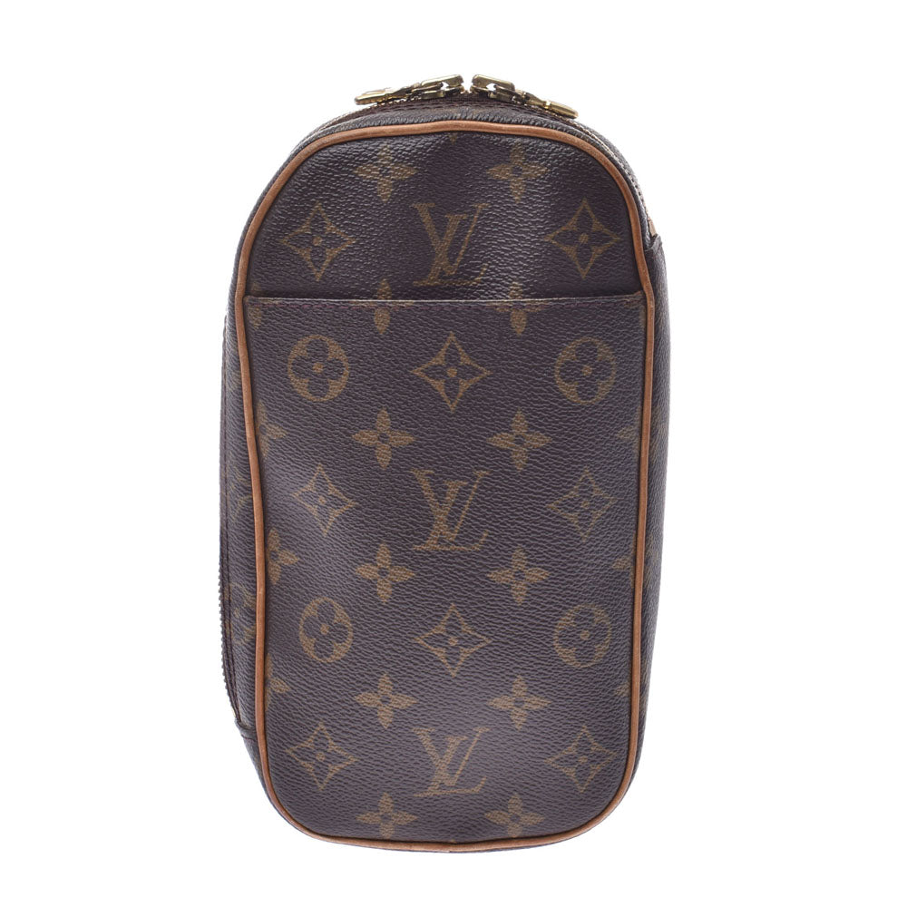 LOUIS VUITTON ルイヴィトンポシェットガンジュ  14145 ブラウン ユニセックス モノグラムキャンバス ボディバッグ M51870  中古