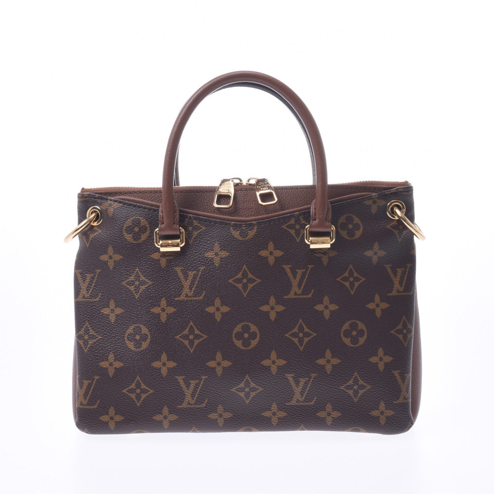 LOUIS VUITTON ルイヴィトン モノグラム パラスBB 2WAYバッグ ブラウン M43235 レディース モノグラムキャンバス レザー ハンドバッグ ABランク 中古 