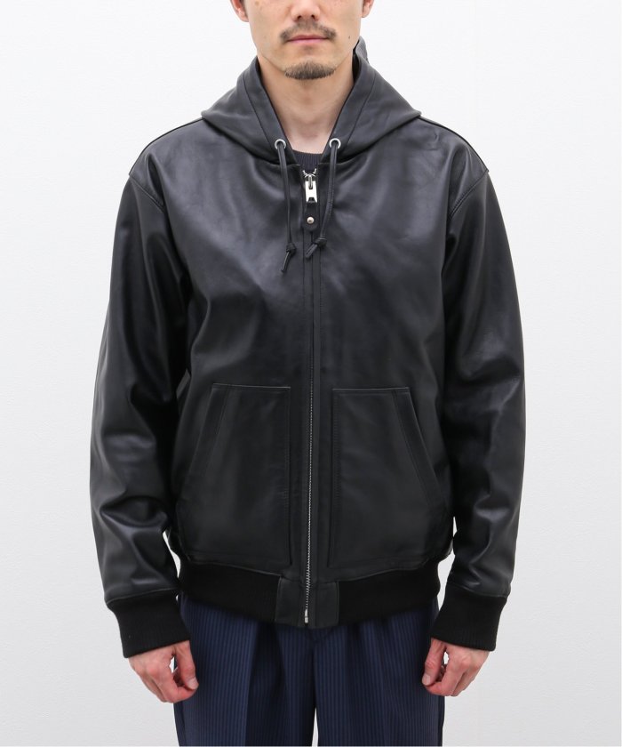 エディフィス/【Schott / ショット】LEATHER FULLZIP PARKA