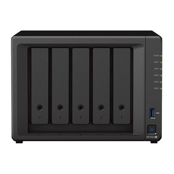 Synology ＡＭＤ　Ｒｙｚｅｎ搭載高性能５ベイＮＡＳ　ＤｉｓｋＳｔａｔｉｏｎ　ＤＳ１５２２＋　1台（直送品）