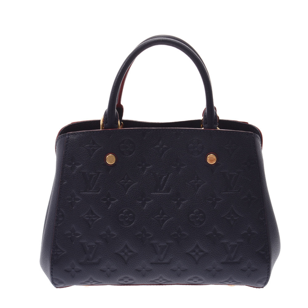 LOUIS VUITTON ルイヴィトン アンプラント モンテーニュBB ハンドバッグ マリーヌルージュ M42747 レディース 2WAYバッグ Aランク 中古 