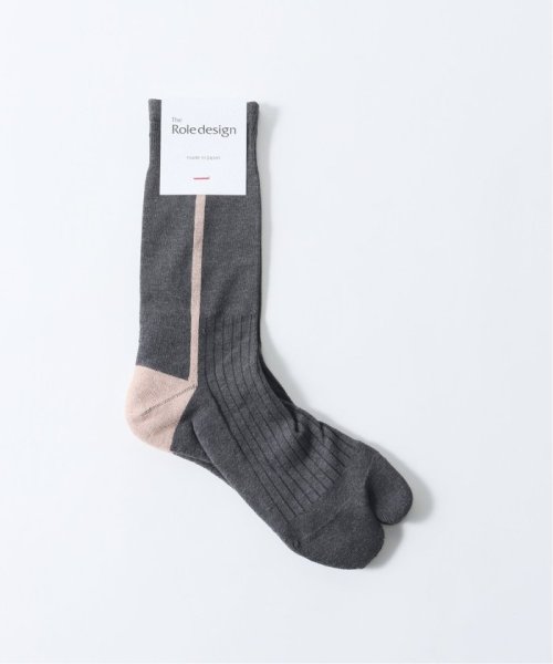 【THE ROLE DESIGN / ザ ロールデザイン】SIDE LINE SOCKS MENS