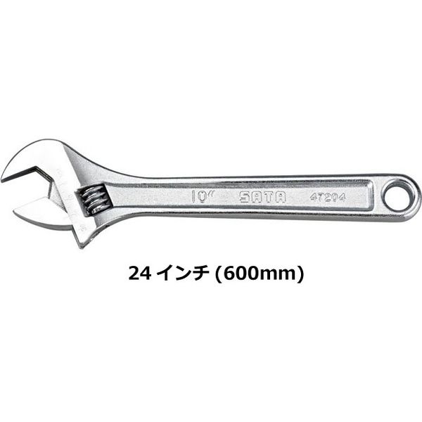 モンキーレンチ24インチ(600mm) RS-47208 1個 SATA　Tools（直送品）