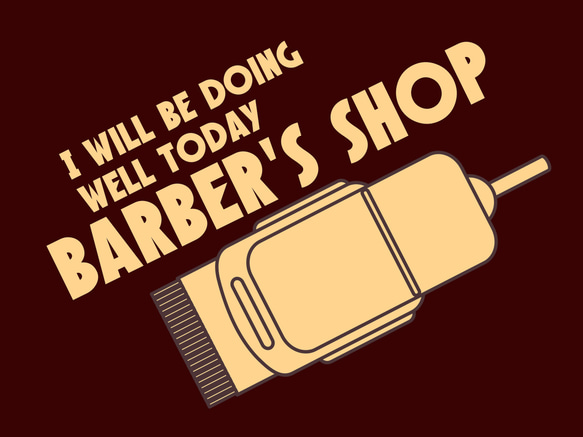 クリッパー barberサイン ショップ名入れ無料