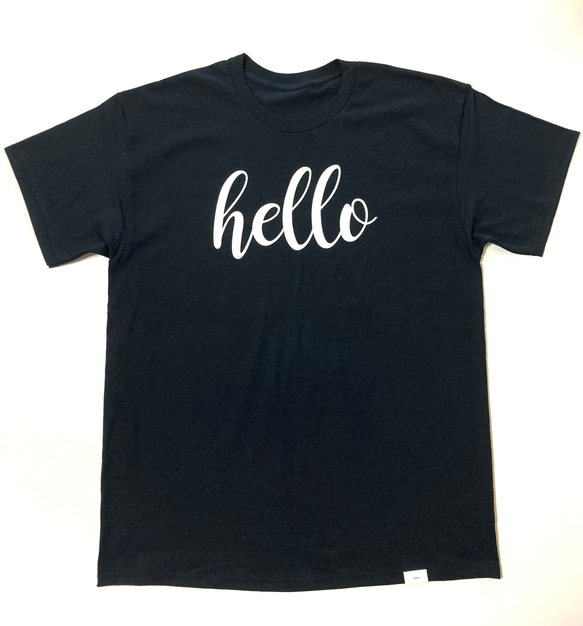 新作 hello Tシャツ 【ブラック】