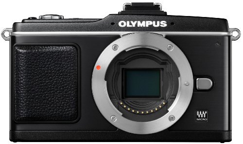 OLYMPUS ミラーレス一眼 PEN E-P2 ボディ ブラック E-P2BODY-BLK【中古品】