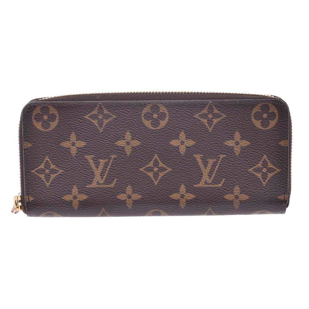 LOUIS VUITTON ルイヴィトン モノグラム ポルトフォイユ クレマンス ローズバレリーヌ M61298 レディース モノグラムキャンバス 長財布 Bランク 中古 